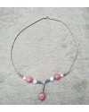 Alphabey's Melted gems stone Brass Silver Oxidised Necklace for Women Alphabey's Melted gems stone Brass Silver Oxidised Necklace for Women